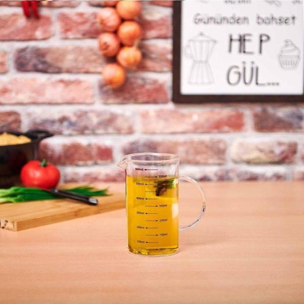 Paçi Borosilikat Cam Ölçü Kabı - 600 Ml - Image 1