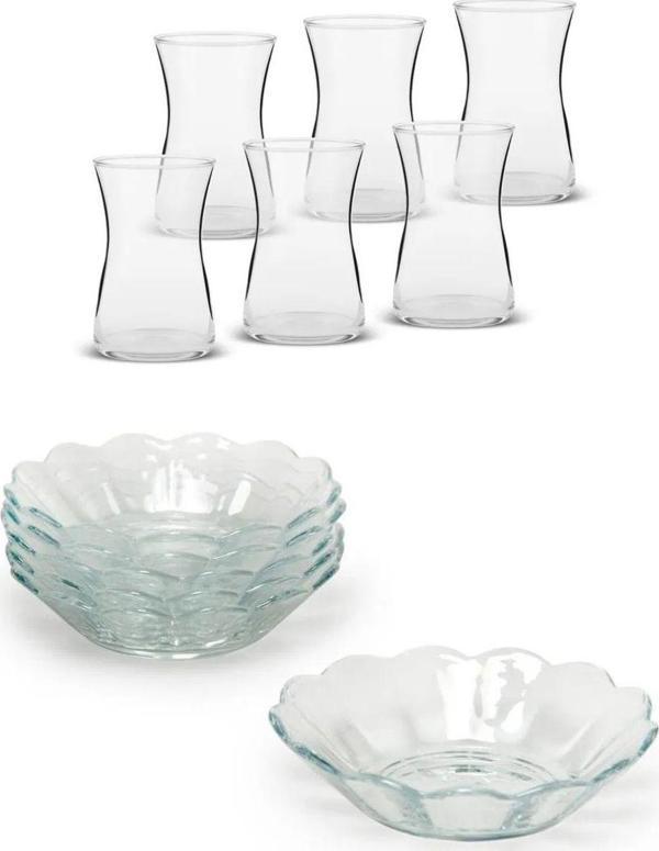 Paşabahçe Keyifli Heybeli 12 Parça Çay Seti  P54361 + P42361 - Image 1