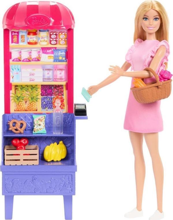 Barbie ve Teresa'nın Dostluk Tarifi Malibu Markette Bebek ve Oyun Seti JCT05 - Image 1