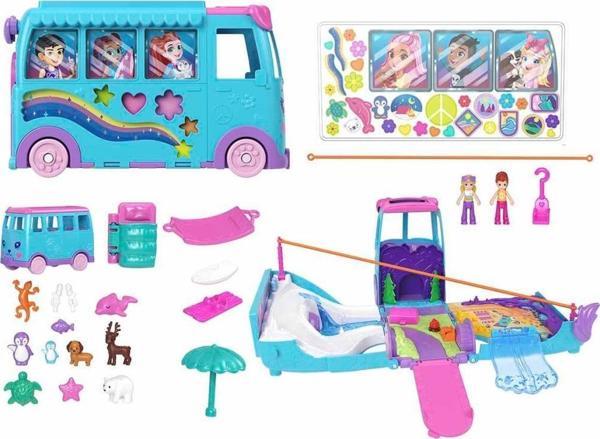 Polly Pocket Hayvancıkların Karavan Macerası Oyun Seti JCC22 - Image 1