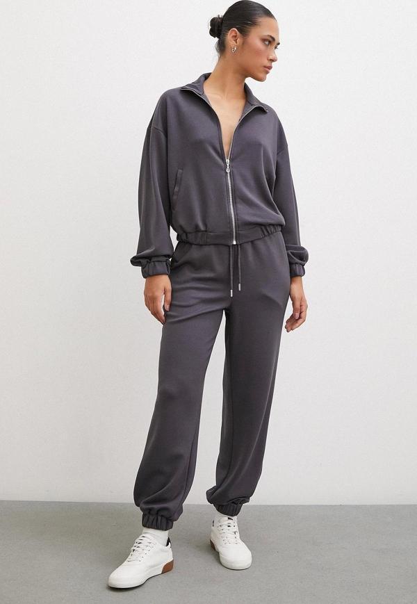 Lastikli Cepli Eşofman Altı Füme - Image 1