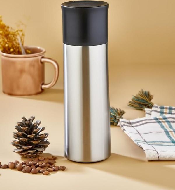Cooker Ckr-2056 Siyah 400 Ml Bardaklı Paslanmaz Çelik Termos - Image 1
