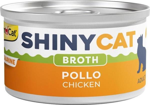 GimCat Shinycat Broth (Sos İçinde) Tavuklu Kedi Konservesi 70Gr - Image 1