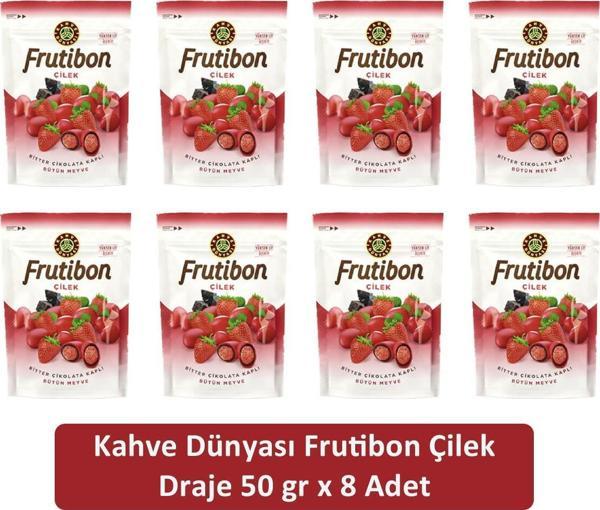 Kahve Dünyası Çilek Frutibon 50 GR x 8 Adet - Image 1