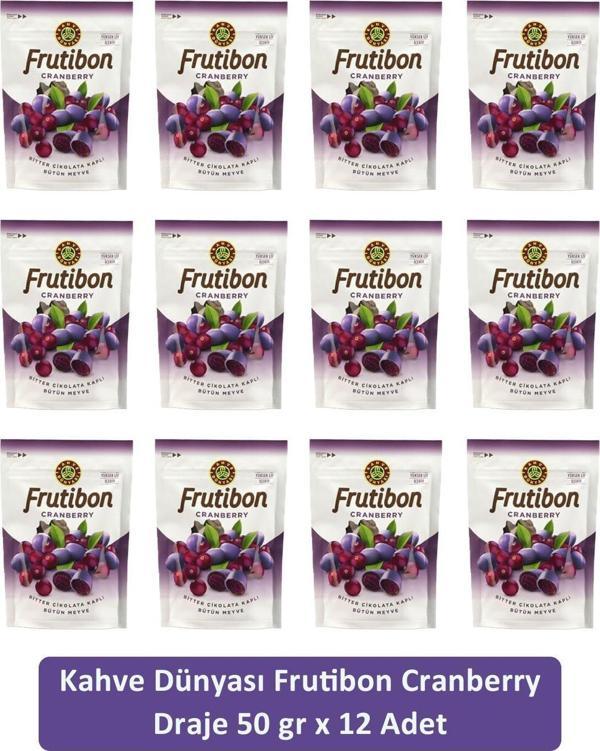 Kahve Dünyası Cranberry Frutibon 50 GR x 12 Adet - Image 1