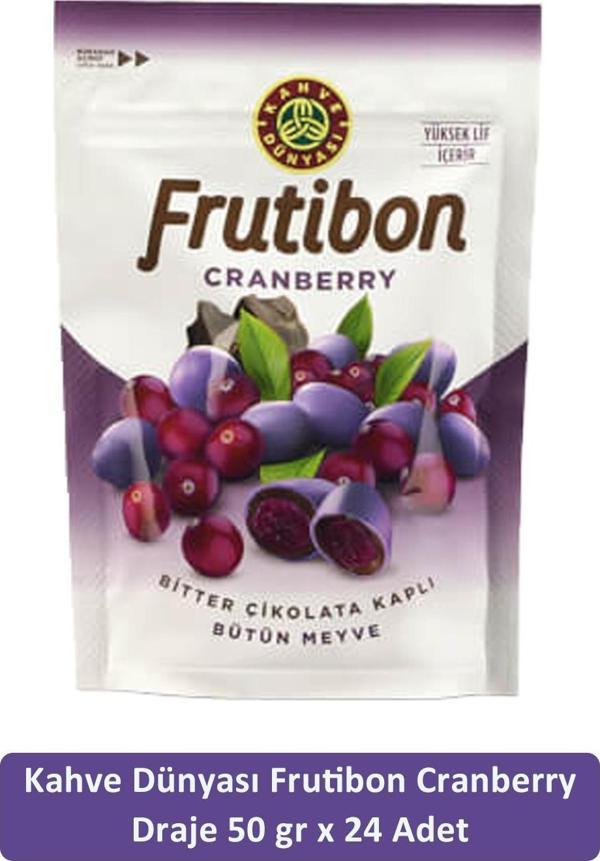 Kahve Dünyası Cranberry Frutibon 50 GR x 24 Adet - Image 1
