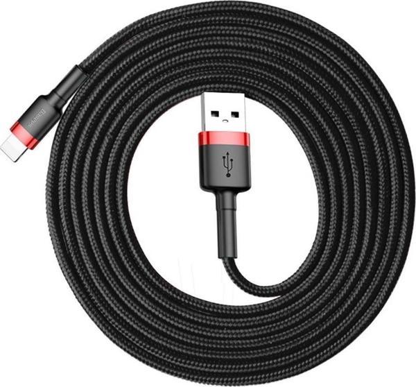 Baseus Cafule 1.5 A Lightning 2 Metre Şarj Kablosu CALKLF-C19 - Siyah - Image 1