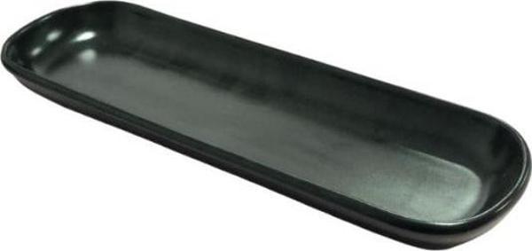 Keramika Kayık Noyan 26*9 Cm Mat Siyah - Image 1
