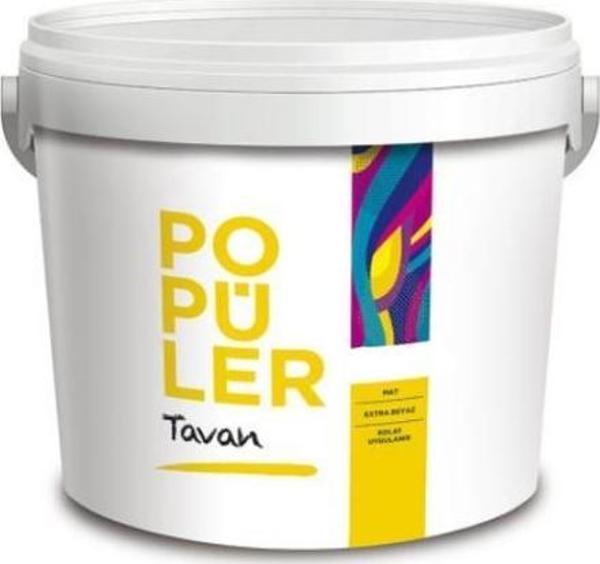 Popüler Tavan Boyası Mat Beyaz 10 KG - Image 1