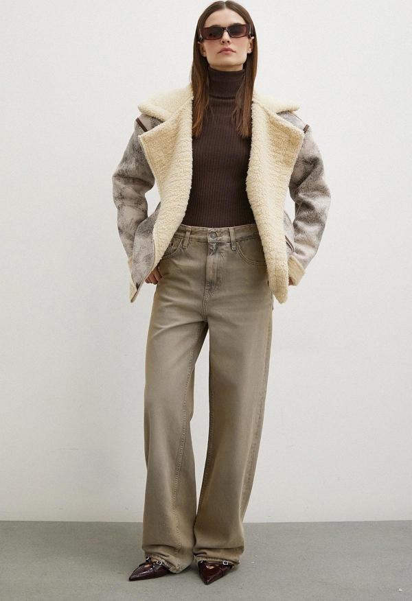 Yüksek Bel Wide Leg Jean Taş - Image 1