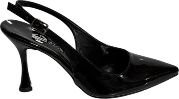 Mg Shoes 1173 Kadın İnce Topuklu Rugan Ayakkabı (Yaz 25) - Image 1