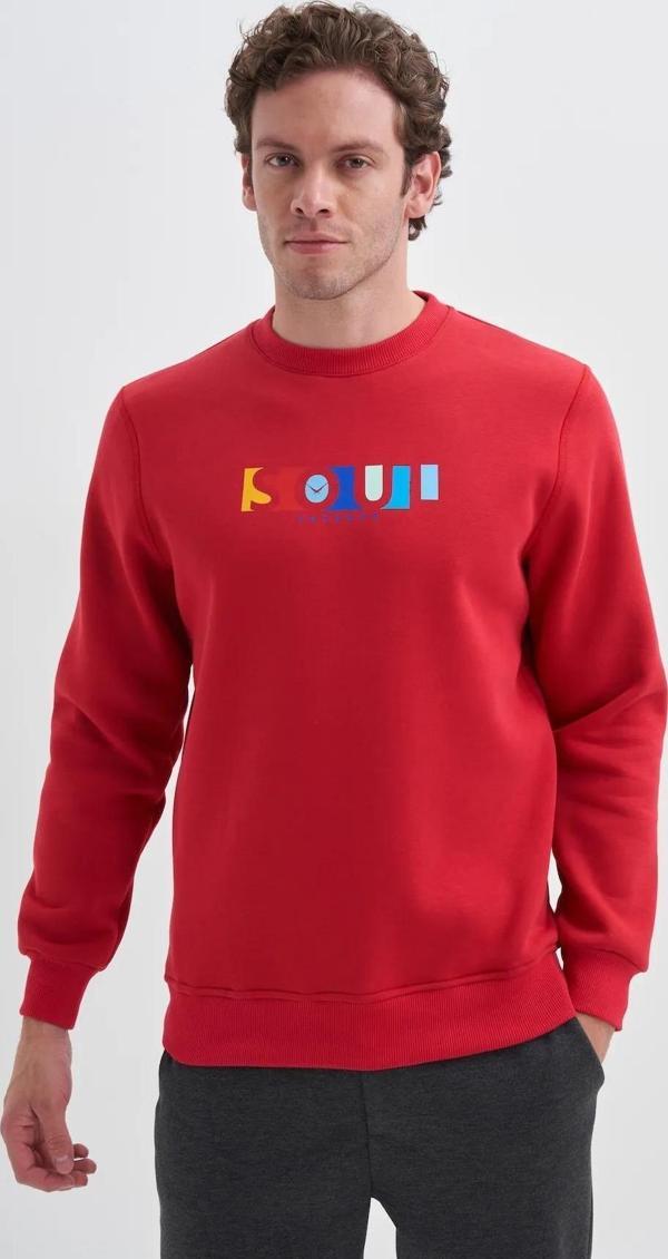 Cazador 3 İplik Şardonlu Sweatshirt 5161 Kırmızı - Image 1