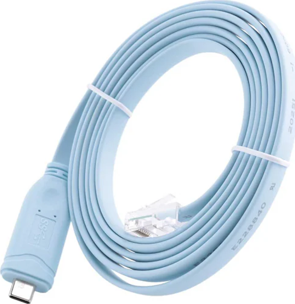 Type C to Cisco Router RJ45 Konsol Kablosu Type c to rj45 kablo 1.8m - Image 1