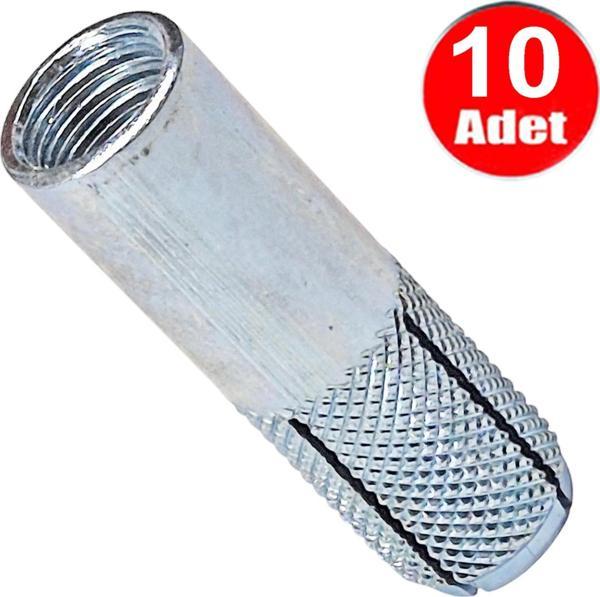 M 10 Çakma Çelik Dübel Tij Gijon Rot Saplama Dübeli -10 Adet - Image 1