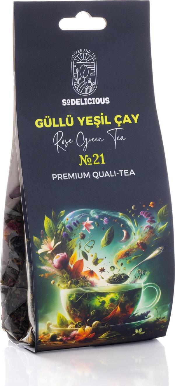 Güllü Yeşil Çay 50 gr - Çiçeksi Mutluluk - Image 1