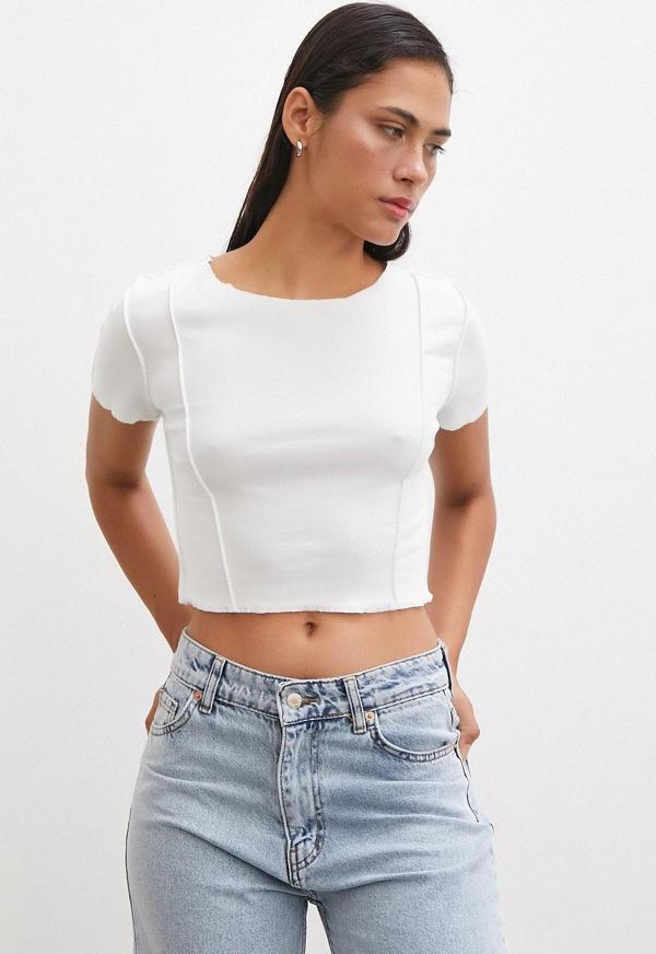 Kısa Kol T-shirt Beyaz - Image 1