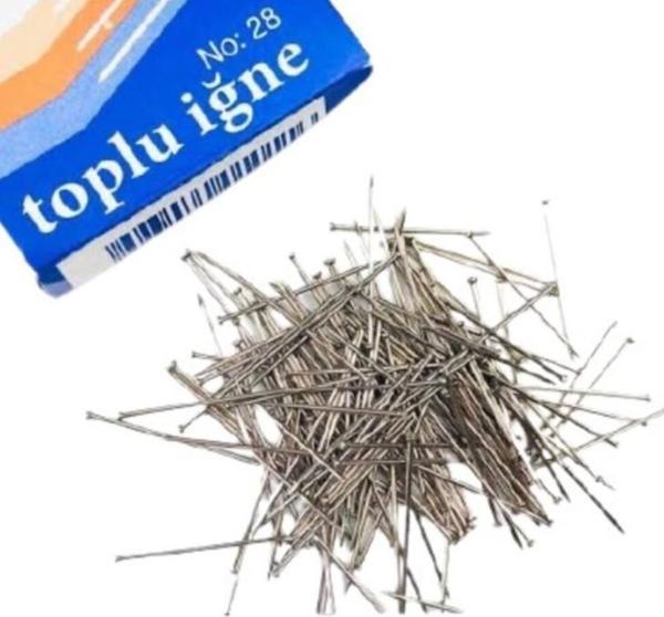 Toplu iğne 28 mm 20 gr Ofis, Düğün, Eşarp iğnesi - 1 Paket - Image 1