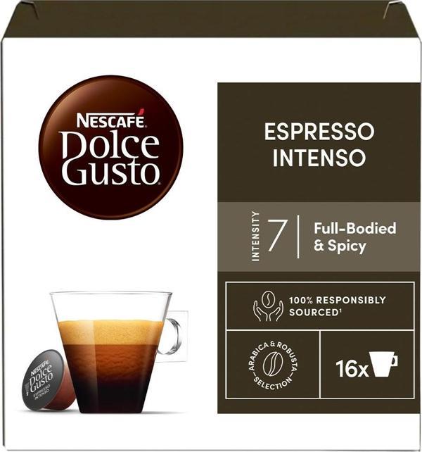 Nescafe Dolce Gusto Coffee Espresso Intenso 16 Kapsül - Image 1