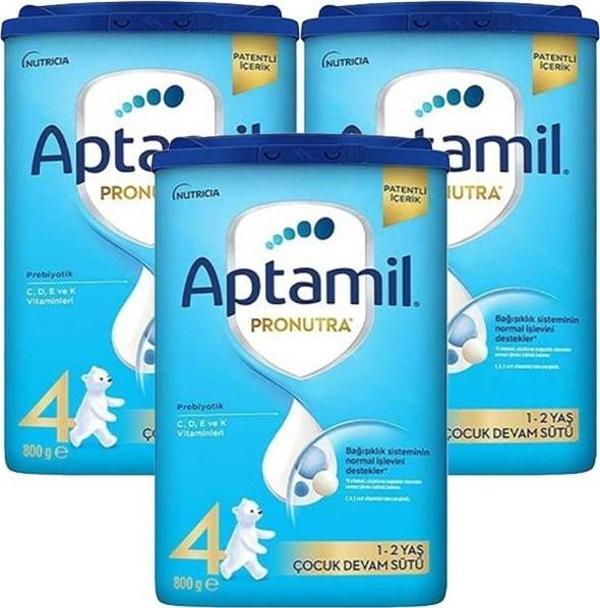 Aptamil 4 Pronutra Devam Sütü 800 g 1 Yaş+ Akıllı Kutu x 3 Adet - Image 1