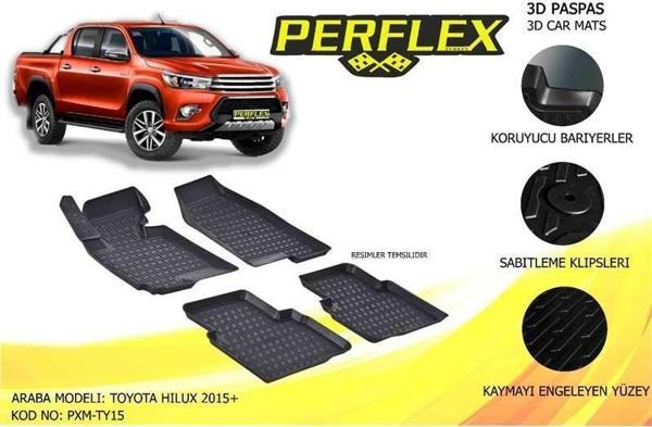 Perflex Paspas 3D Havuzlu Hilux 2015+ - Image 1