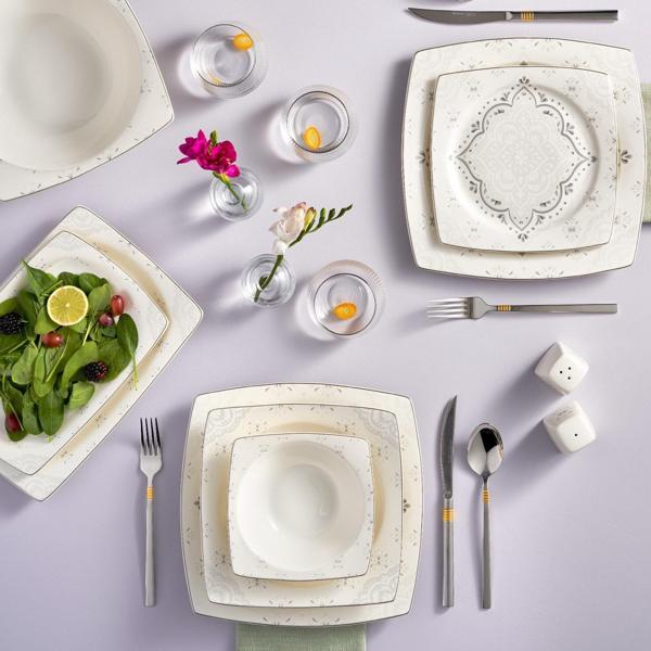 Karaca Classy 57 Parça 12 Kişilik New Bone Yemek Takımı - Image 1