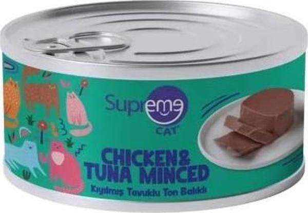 Supreme Cat Kıyılmış Tavuk Ve Ton Balıklı Kedi Konservesi 85 Gr. - Image 1