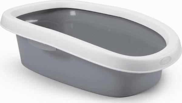 Stefanplast Sprınt 10 Beyaz /gri Kedi Tuvaleti 31x43x14cm - Image 1