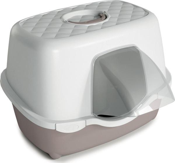 Stefanplast Tres Chıc Beyaz/pembe Kedi Tuvaleti 56x54,5x39cm - Image 1