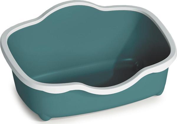 Stefanplast Tres Chıc Beyaz/yeşil Açık Kedi Tuvaleti 56x38,5x26cm - Image 1