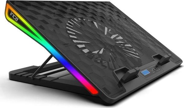 INCA ARRAX II INC-609TGS 13-17" SİYAH 2X RGB FANLI NOTEBOOK SOĞUTUCU - Image 1