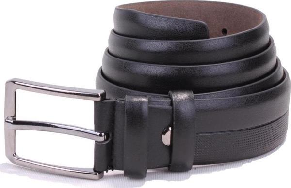 Dagoster DMK26-304 Siyah 3,5 cm Suni Deri Erkek Kemer - Image 1