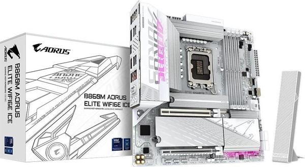 Gigabyte B860M AORUS ELITE WIFI6E ICE DDR5 9200Mhz (OC) M.2 1851p mATX Anakart - Image 1
