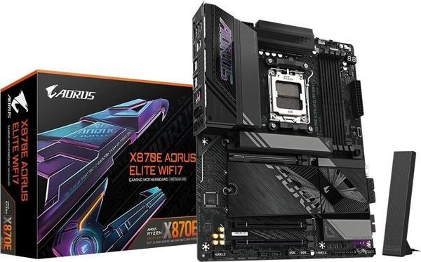 Gigabyte X870E AORUS ELITE WIFI7 DDR5 8000MHz (OC) M.2 AM5 ATX Anakart - Image 1