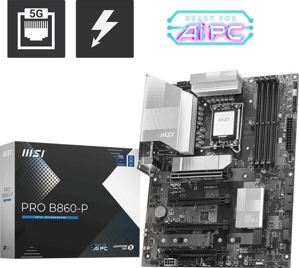 MSI Pro B860-P DDR5 8800MHz (OC) M.2 1851p ATX Anakart - Image 1