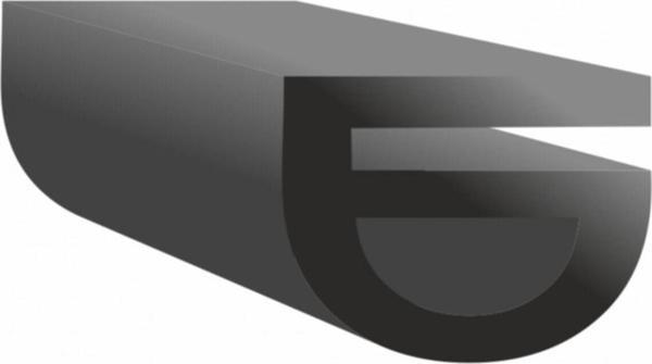 Contacall Çelik Kapı Fitili Çelik Kapı Contası Geçmeli Eşik Fitili 6 Metre Siyah - Image 1