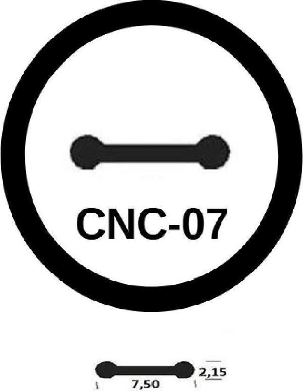 Contacall Cnc Kızak Fitili Cnc Sıyırıcı Contası 5 Metre Siyah - Image 1