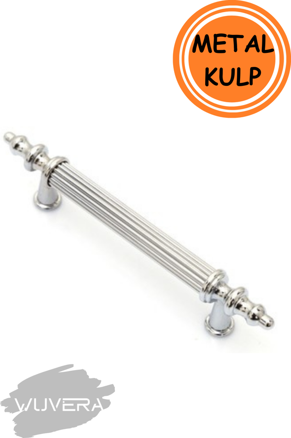 WUVERA Gündüz Kulp Mobilya Mutfak Dolabı Çekmece Dolap Kulpları Kapak Kulpu Kulbu Krom 96 mm - Image 1
