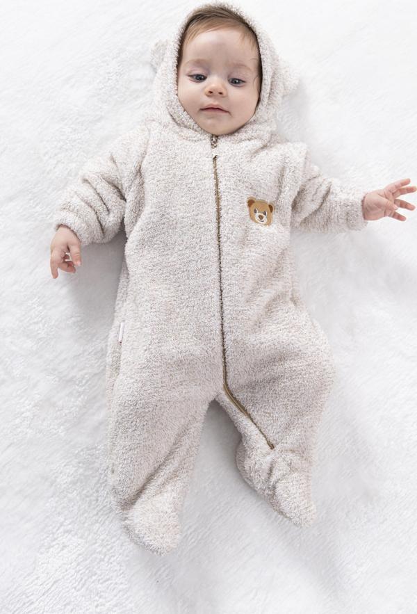 Welsoft Peluş Fermuarlı Kışlık Unisex Kız Erkek Bebek Uyku Tulumu Bebek Tulumu Çocuk Tulumu - Image 1