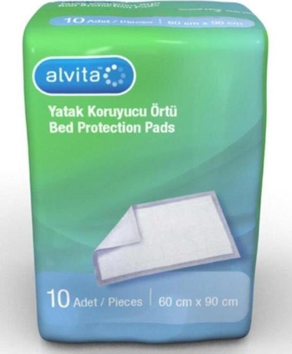Alvita Yatak Koruyucu Örtü 60x90 cm 10 Adet - Image 1