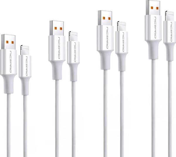 NPO UTL12 60W 1.2m TPE USB to Lightning Hızlı Şarj ve Data Kablosu 4 Adet - Image 1