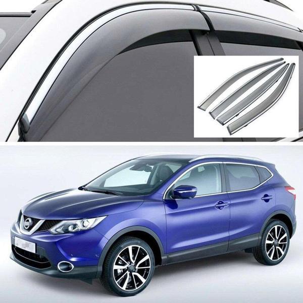 Nissan Qashqai Uyumlu 2014 2020 Kromlu Cam Rüzgarlığı Parça İthal - Image 1