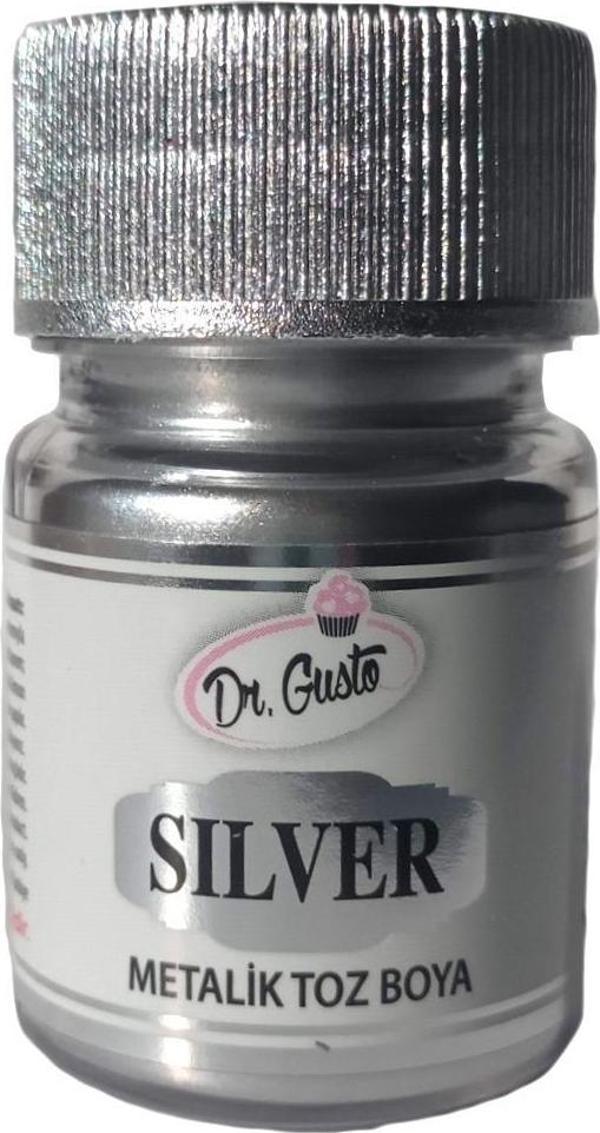 Dr. Gusto Silver Gümüş Metalik Dekor Boyası  - Image 1
