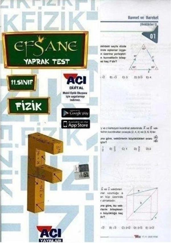 AÇI EFSANE 11 FİZİK YAPRAK TEST - Açı Yayınları - Image 1