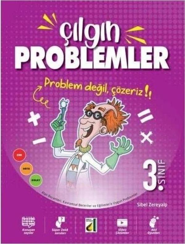 DAMLA YAYINLARI ÇILGIN PROBLEMLER 3.SINIF - Damla Yayınevi - Image 1