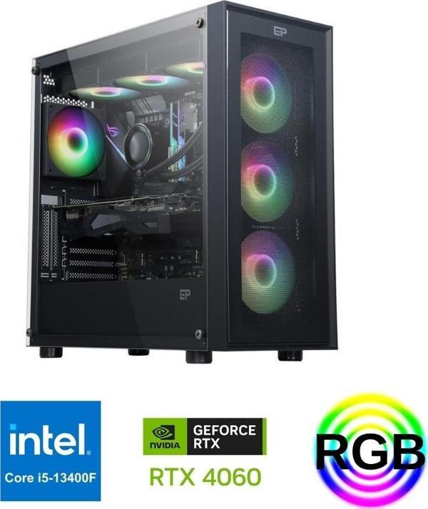 INTEL İ5 13400F RTX4060 16G H610M-E DDR5 500 GB SSD OYUN BİLGİSAYARI  - Image 1