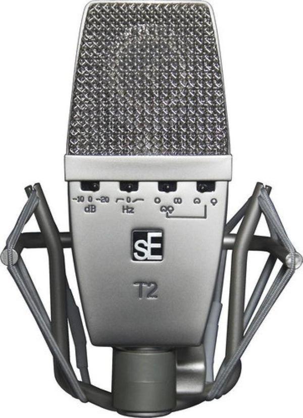 sE Electronics T2 Large Diaphragm Condenser Mikrofon (Siyah) - Image 1