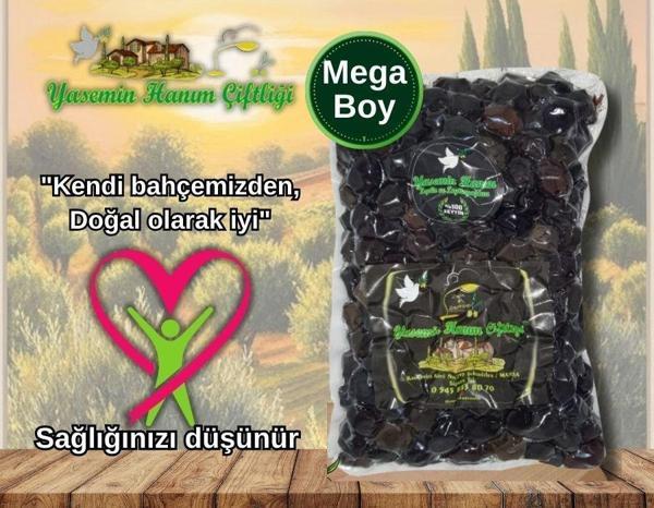 Siyah Zeytin Mega Boy 1 KG - Image 1