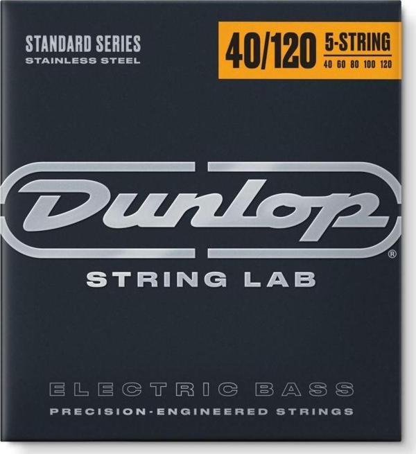 Jim Dunlop DBS40120 Stainless Steel Long Scale 5-Telli Bas Giar Teli (40-120) - Image 1