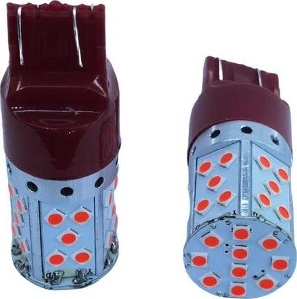 T20 Dekoratif led stop ampul çift duy canbuslı kırmızı 12v / LAAM944 - Image 1