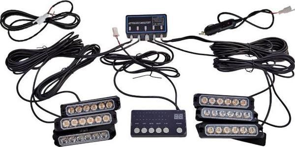 7 fonksiyonlu çakar lamba 12-30v 6 led 6 adet sarı*sarı set / LAPA550-1 - Image 1
